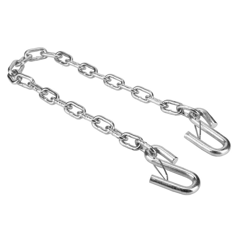 Trailer Safety Chain 3500Lbs Towing Wire Ropes With Double Spring Clip Hooks For Trailer Rv 9441324847796