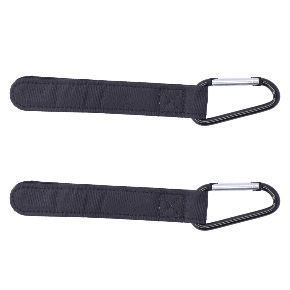 2pcs Baby Stroller Hooks Soft Nylon 5kg Load Bearing Metal Hooks for Hanging Diaper Bags