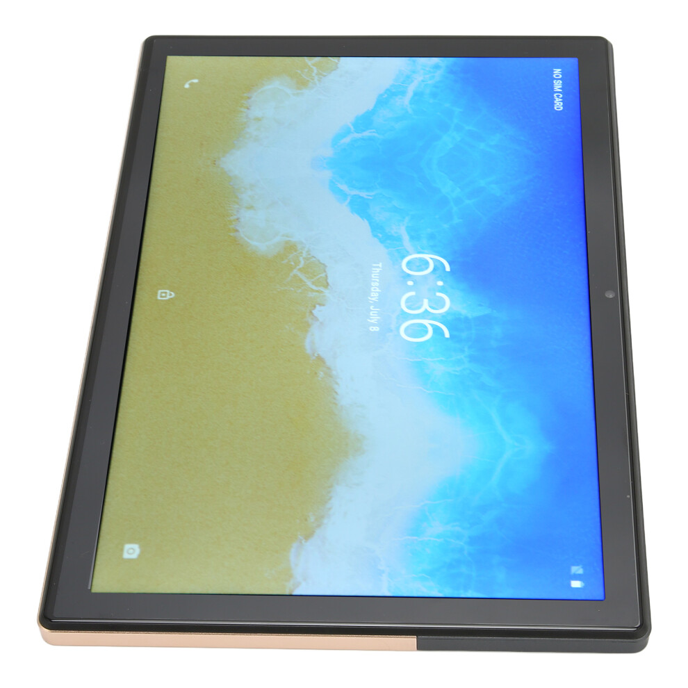10.1In Tablet Octa Core Chip 4G Ram 128G Rom 2.4G 5G Dual Sim Dual Standby 7000Mah Battery Tablet With Dual Speakers Eu Plug Gold 7671324849106