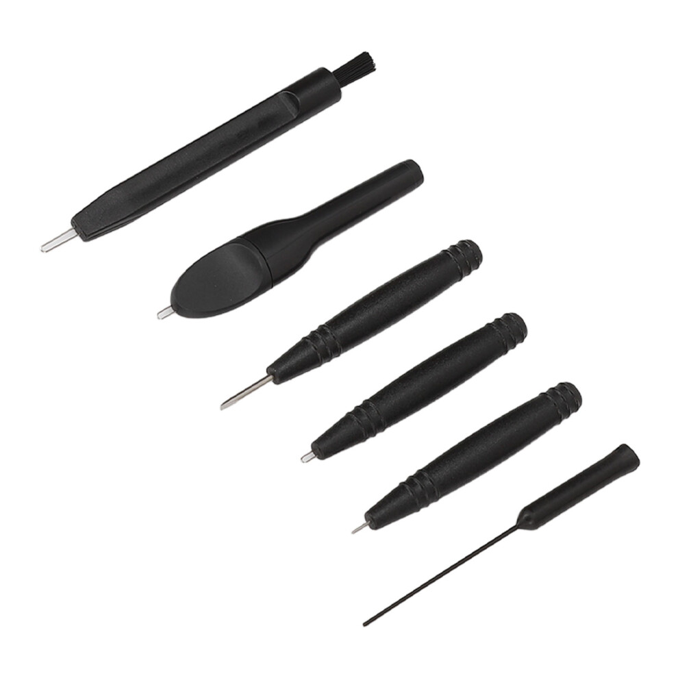 9pcs Set Hearing Amplifier Cleaning Tools Multi Functional Cleaning Brush Wax Loop Magnet Portable Tool Box
