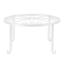 Pflanzenständer Bodenständer Metall Innen Blumentopfregal 22x22x12cm Weiß