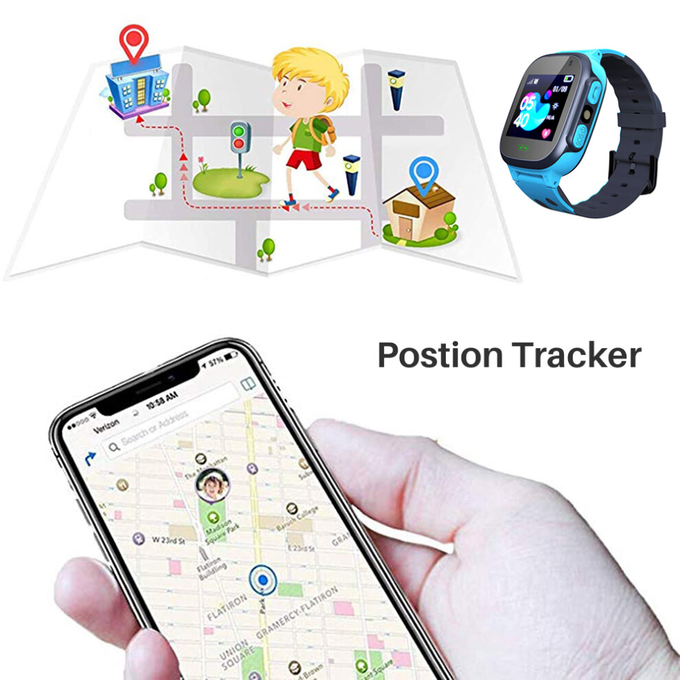Kids Smartwatch Lbs Smart Watch With Flashlights Anti Lost Voice Chat For Boys Girls Birthday Gifts 7671324851376
