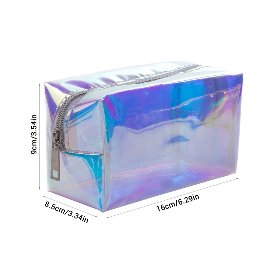 Holographic Makeup Bag Fashion Travel Cosmetic Bag Large Toiletry Bag Makeup Organizer for Women