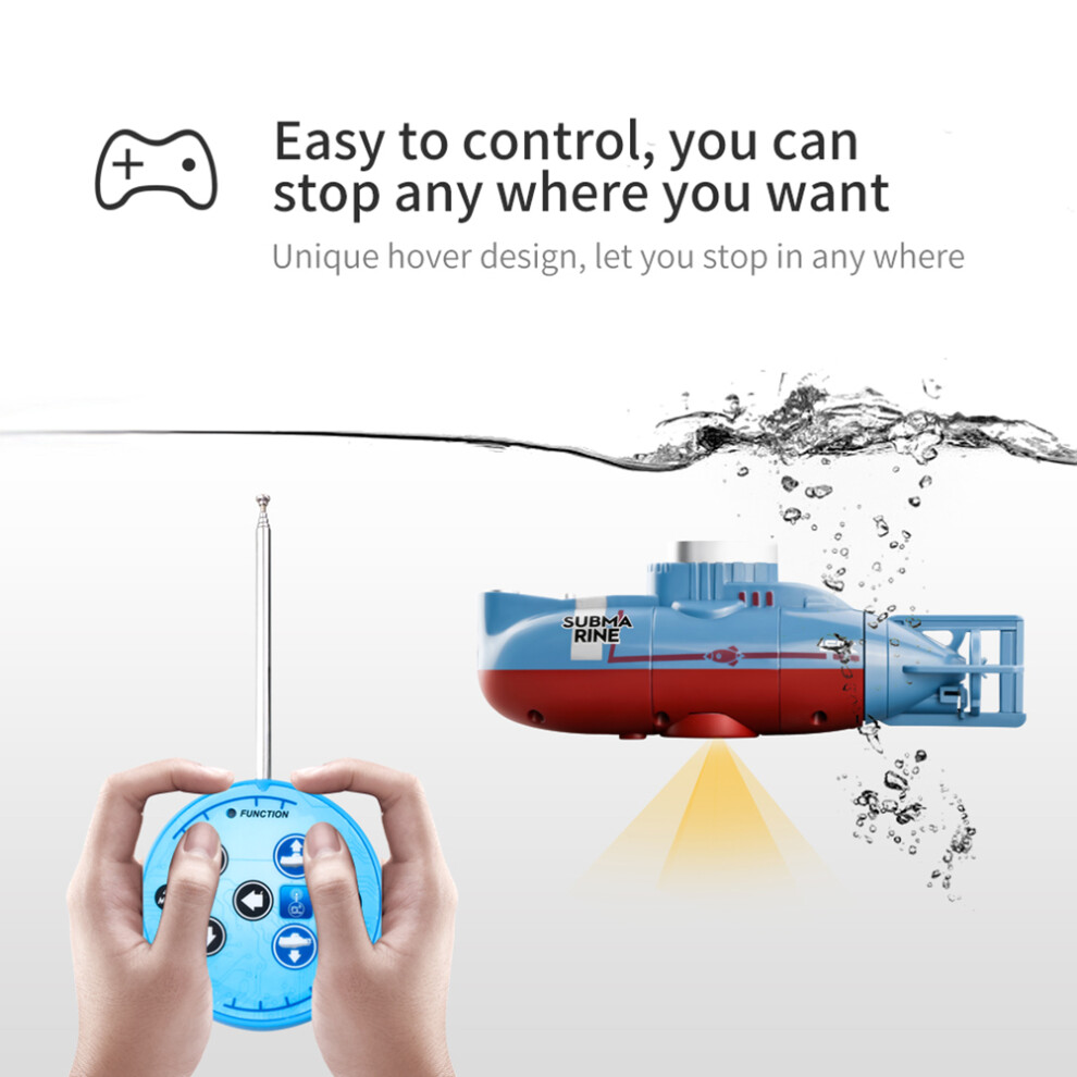 RC Mini Submarine 6 Channels Remote Control Under Water Ship RC Submarine Model Kids Educational Toy Gift for Children-image-OPC-PHX52R5-NEW