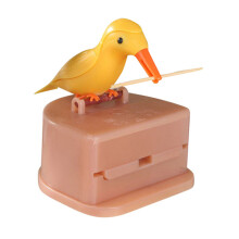 Vogelförmiger Zahnstocherhalter aus PVC und ABS (1 Stück)