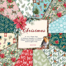 24 Sheets 6 Inch DIY Album Scrapbook Decorative Paper Pad Single Sided Background Cardstock Paper Patterned Papers for Magazines and DIY Or