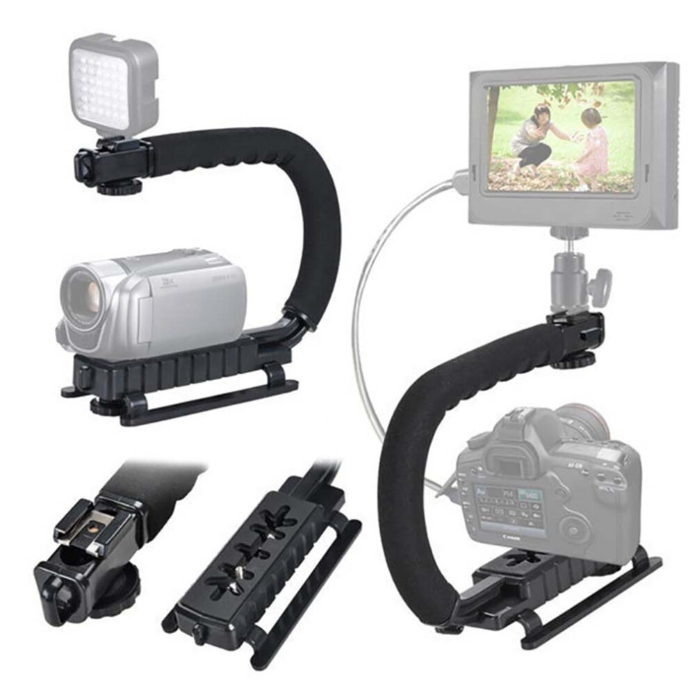 Dv Handheld C Shaped Shooting Video Stabilizer Flash Stands Stabilizer Black 4621324854252
