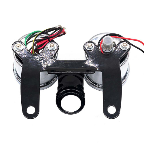 2 in 1 Motorcycle LED Backlight Odometer & Tachometer Speedometer Gauge Universal 2