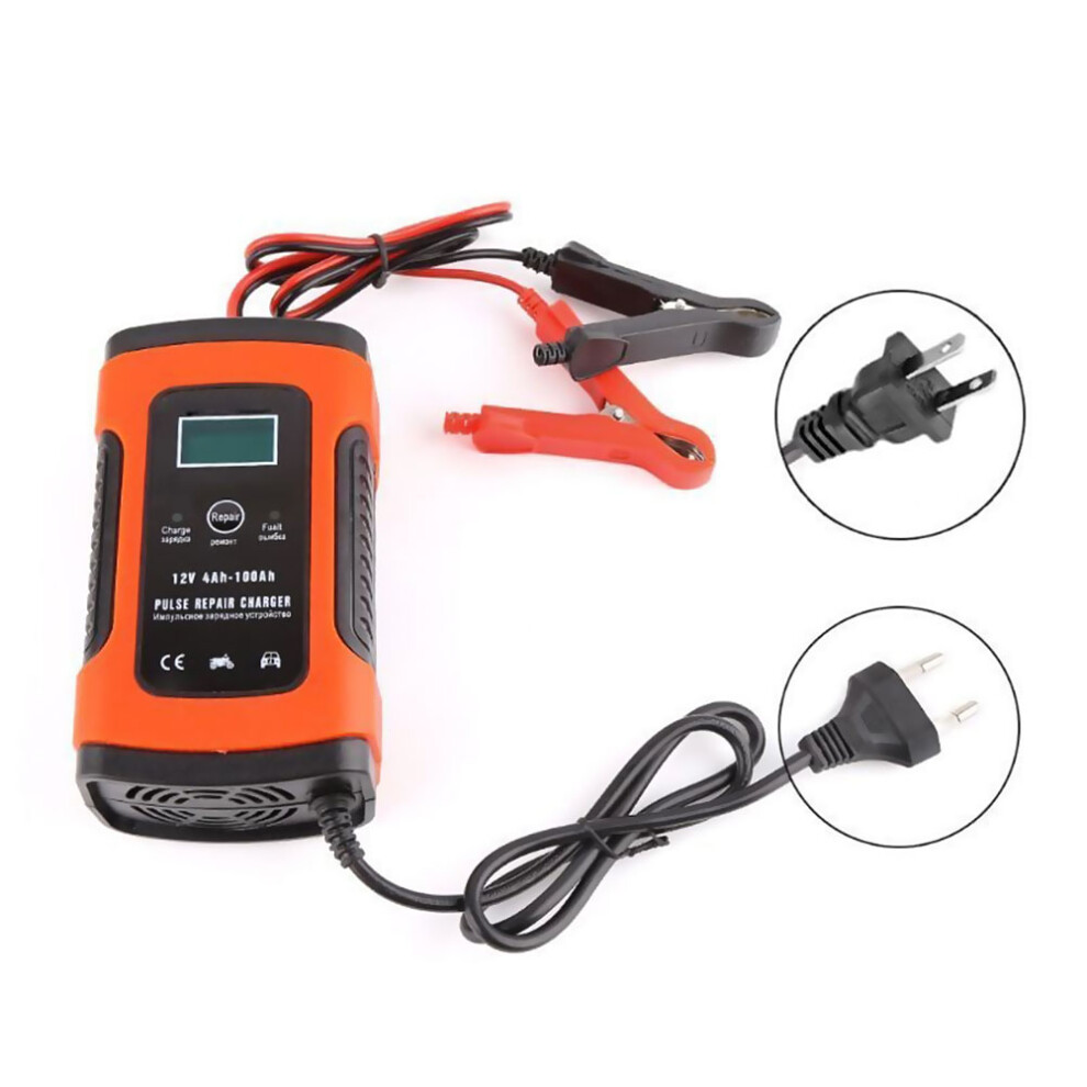 12V Automatic Intelligent Pulse Repair Battery Charger Lcd Agm Gel Wet Lead Acid Battery Charger 4651324855607