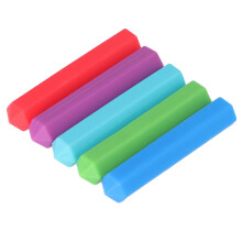 5 Pcs Silicone Baby Teether Healthy Safe Easy Cleaning Different Colors Silicone Baby Teething Toy
