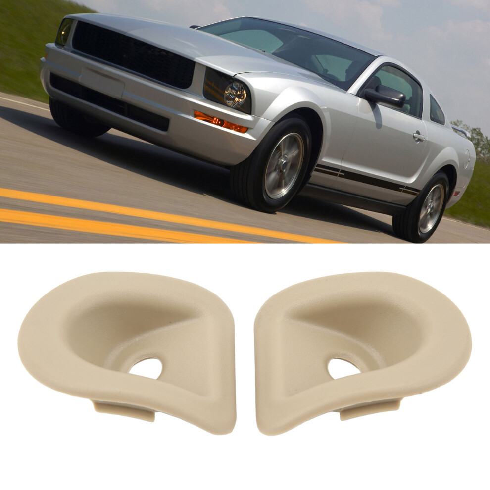 2 Pcs Door Lock Knob Grommet 7R3z 63220A51 Ac Left Driver Door Trim Panel Bezels Replacement For Ford Mustang 2006Â2014 Beige 8701324858347