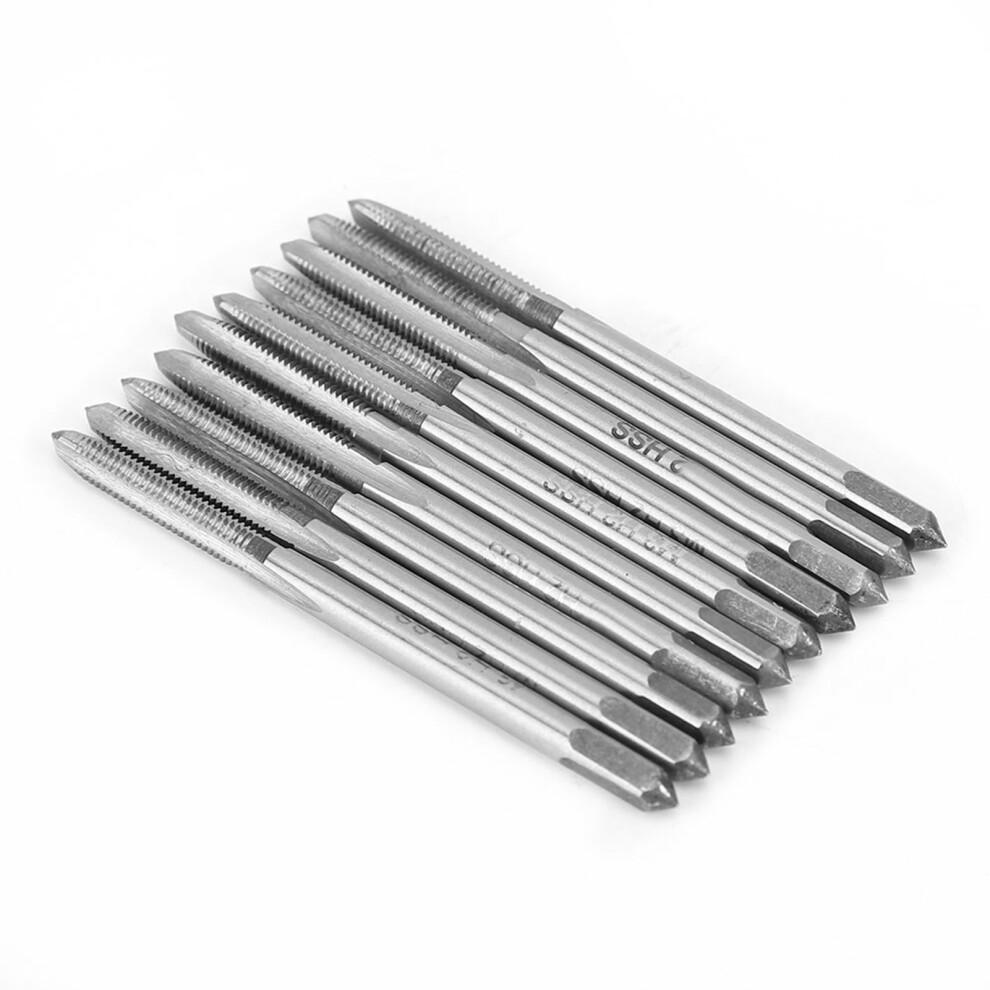 10Pcs Metric Screw Thread Machine Tap Hss Straight Flute Tapping Tool M3 M8 M10 M12m3x0.5 5091324859066