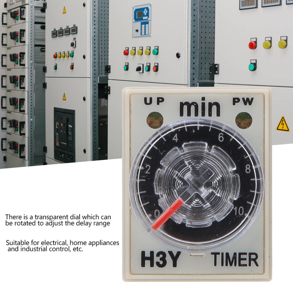 Time Relay H3y-2 8 Pins High Accuracy Home Appliances Electrical Supplies 0-10 Minutes110vac 8711324860059