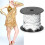 100 Yard Sequin String 6mm Decorative Accessory for Cloth Shoe Plastic Resin Sequin Line Silver 100 Yard/Roll 14