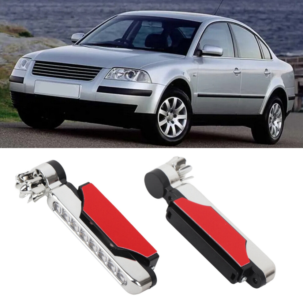 2Pcs 8Leds Car Universal Wind Energy Powered Daytime Running Auxiliary Lamp Accessory Light 4691324863240