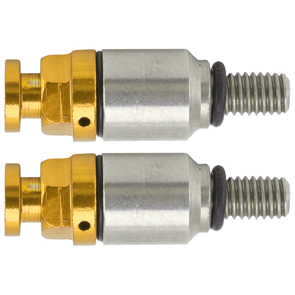2Pcs M5x0.8 Aluminium Alloy Fork Air Bleeder Pressure Relief Valve Replacement For Crf150r Cr125r Cr250r Crf250r Yellow 8431324863392