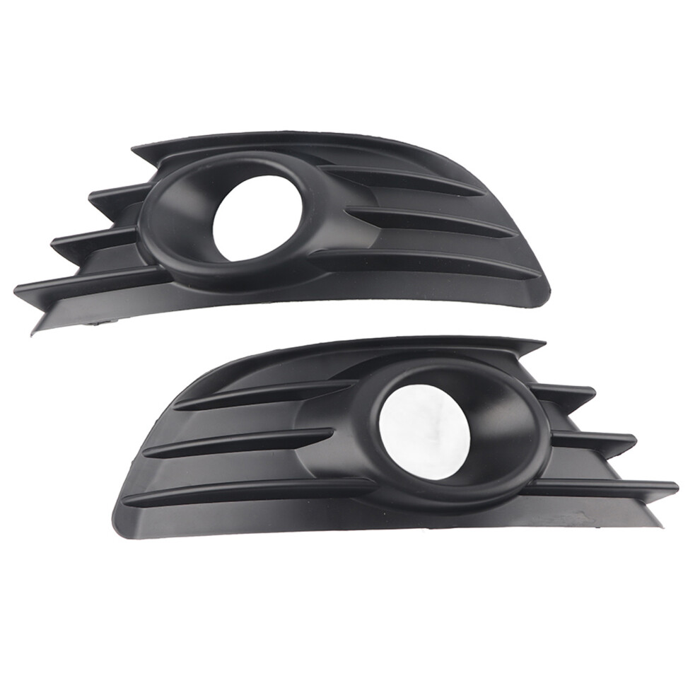 Pair Of Front Bumper Fog Grille Trim Color Fits For Citroen C4 2004-2008 Light/Black 4281324863922