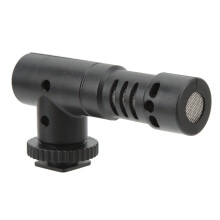 Camera Microphone 3.5mm Jack Noise Canceling Universal Mobile Phone Mic for Interviews Video Recordings