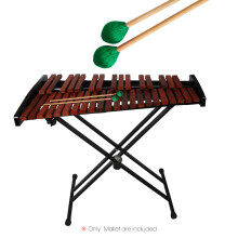 Middle Marimba Stick Mallets Xylophone Glockensplel Mallet with Beech Handle Percussion Kit Musical Instrument Accessories Mallets for Prof