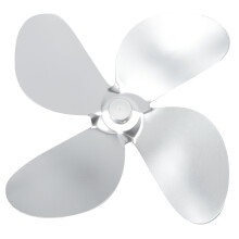 4 Blades Fireplace Fan Blade Stove Fan Blades Replacement Parts Home Stove AccessoriesSilver