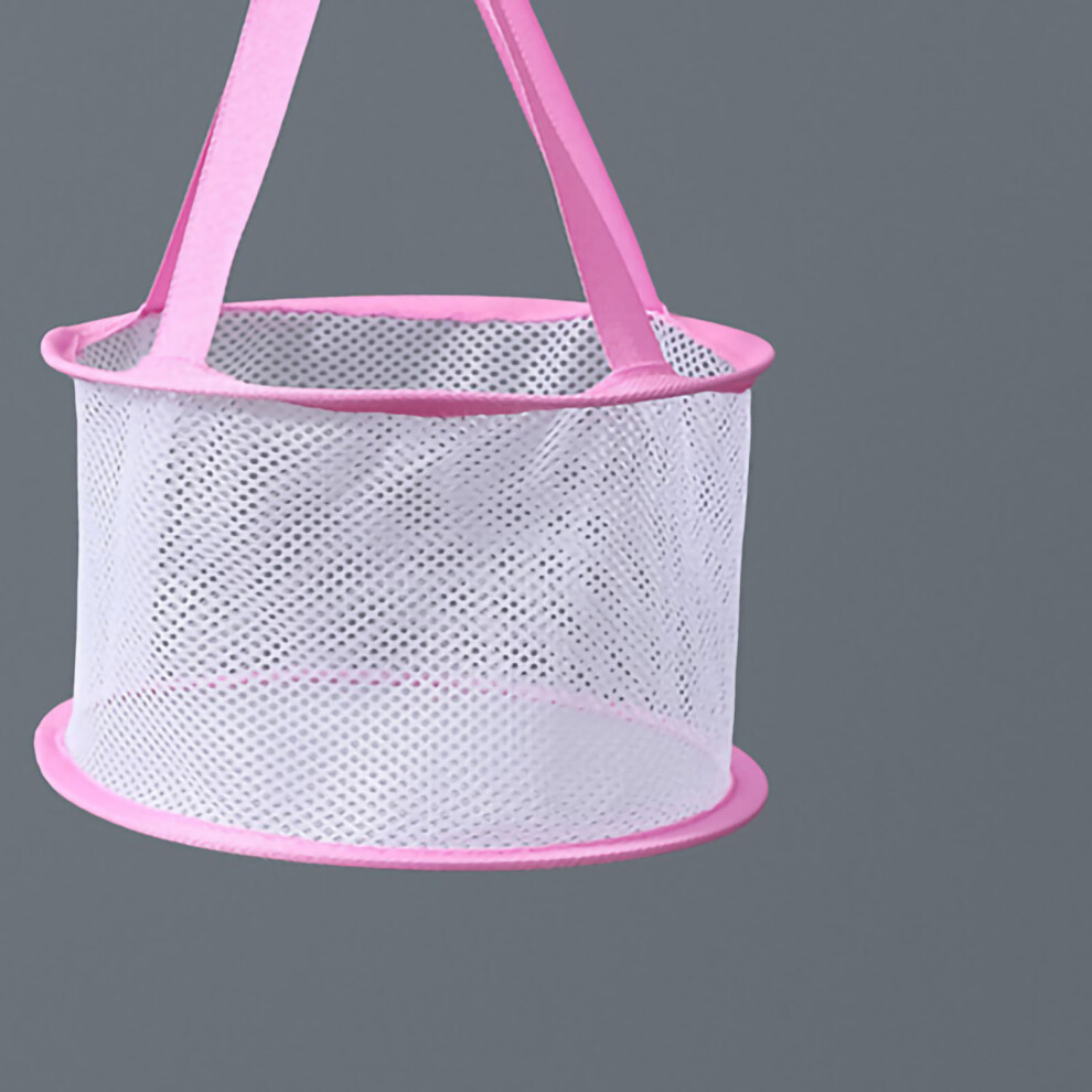 Red Beauty Egg Drying Net Makeup Sponge Brush Tool Basket Rack 360 Degree Rotation 20Cm Dia Rose