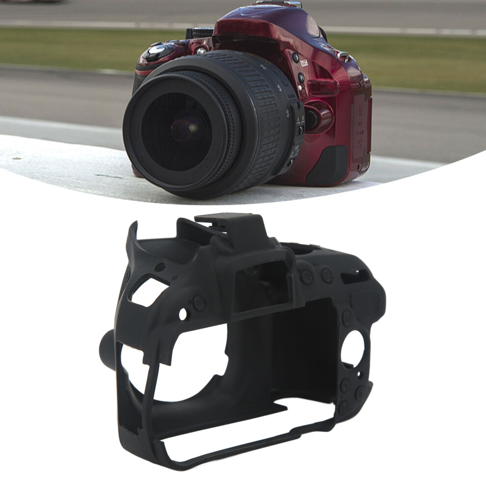 Soft Silicone Camera Protective Case Scratch Resistant Digital Camera Body Case For Nikon D5200 4611324867321