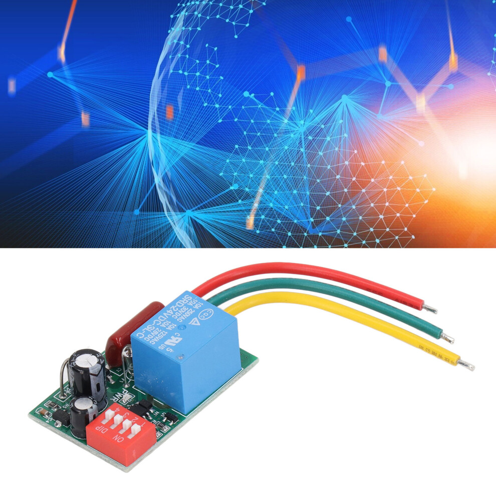 Relay Switch Adjustable Timer Timing Delay 110Vâ220V Input 1 Channel Output For Control 6901324867598