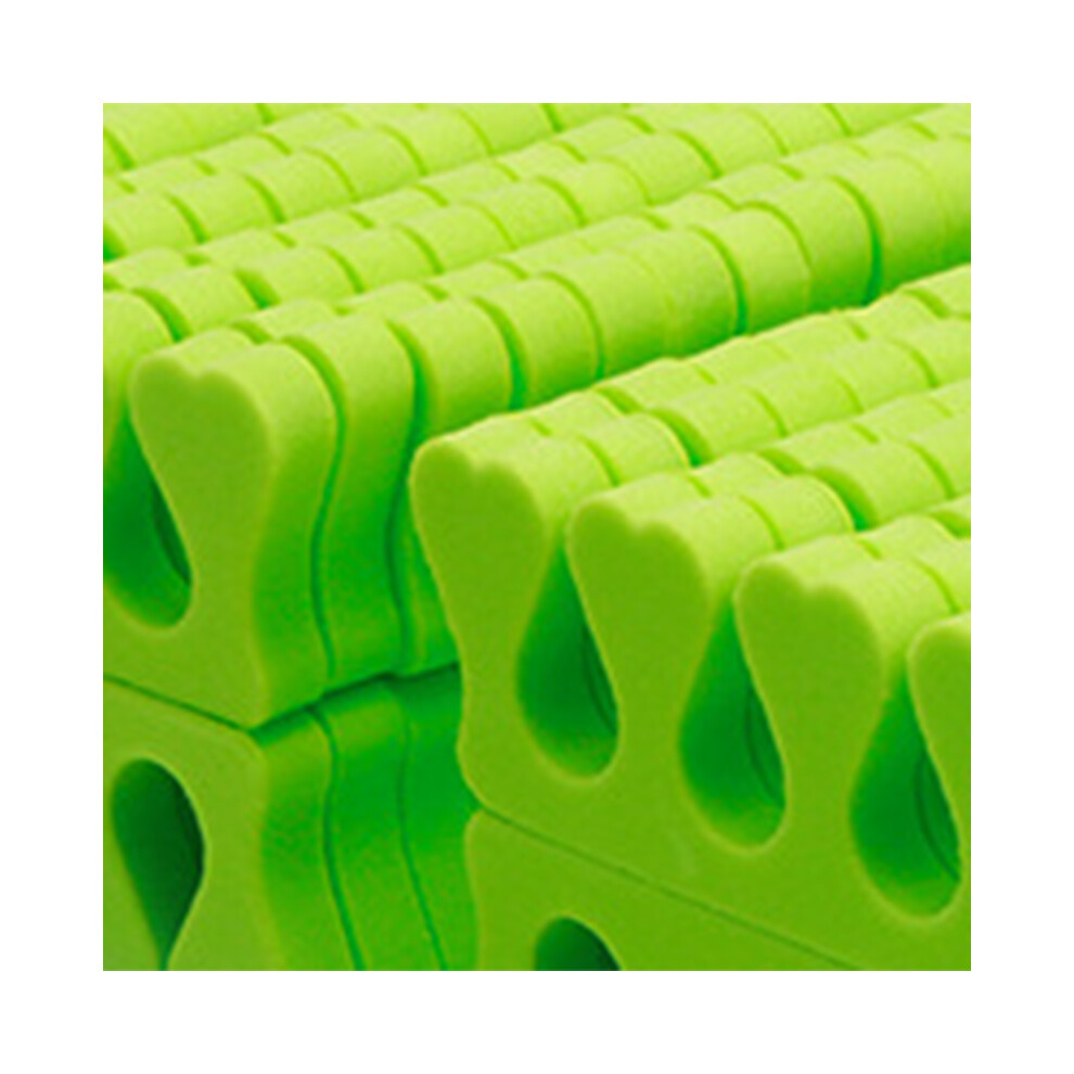 Green 100Pcs Sponge Toe Separator Soft Nail Art Finger Separator Divider Spacer Manicure Pedicure Tool