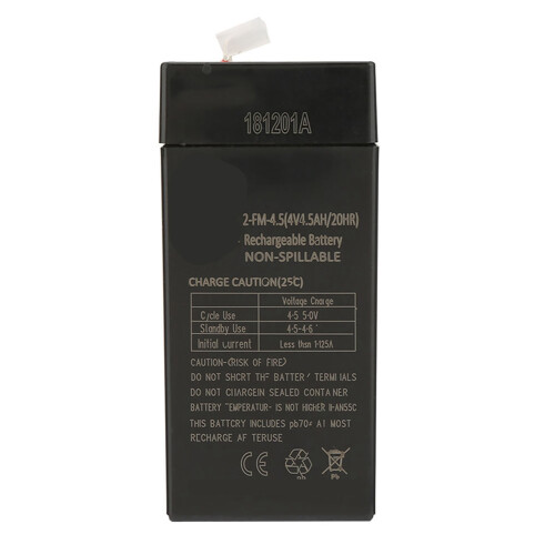 4V4.5AH/2‑fm‑4.5/20hr Sealed Rechargeable Accumulator Replacement Battery 2