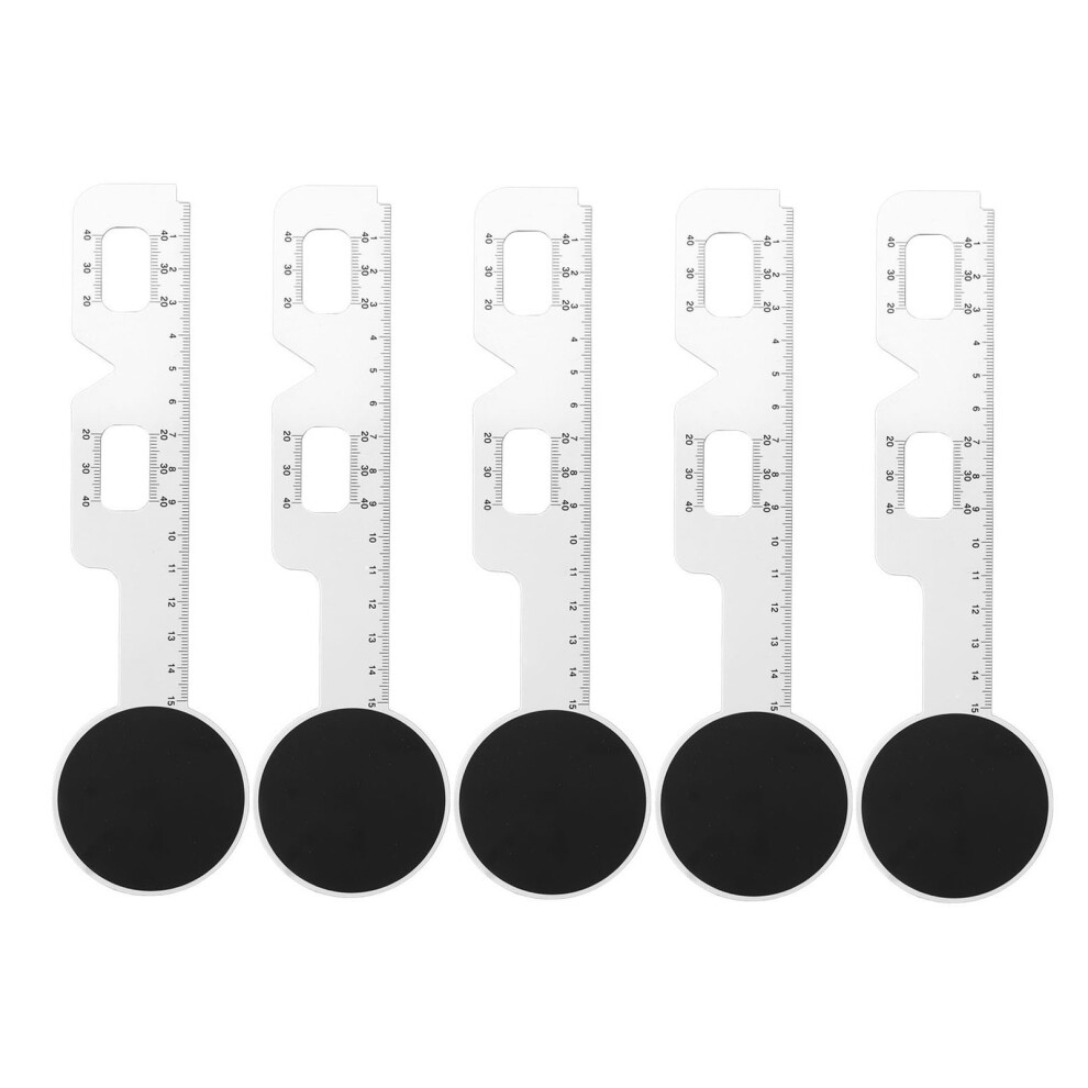 5Pcs PD Ruler Pupil Distance Meter Pupillometer Plastic PD Measurement Ruler for Eye