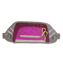 Dog Treat Training Pouch Nylon Multifunction Reflective Strip Pet Treat Bag Holder with Zipper for Outdoor Walking Purple