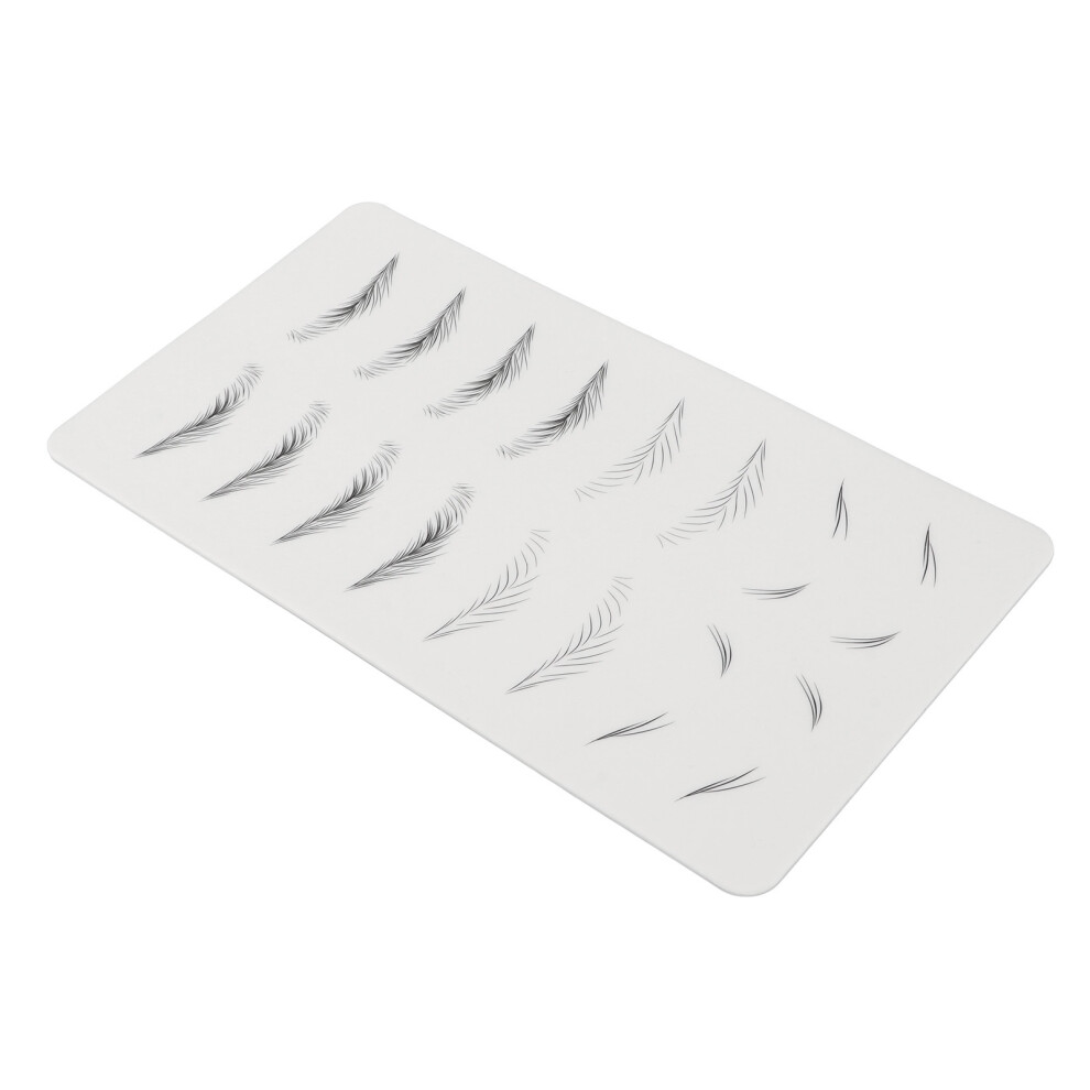 Microblading Practice Skin Inkless Wide Eyebrows Microblading Training Sheet for Beginner 03