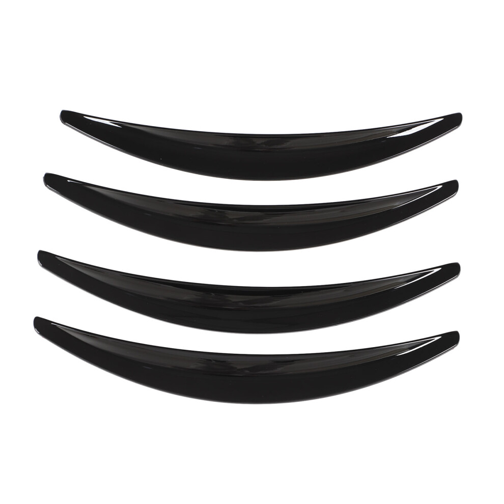 4Pcs Wheel Fender Flares Smooth Surface Scratch Resistant Replacement For Tesla Model 3 2017Â2022 Baked Black 9361324873956