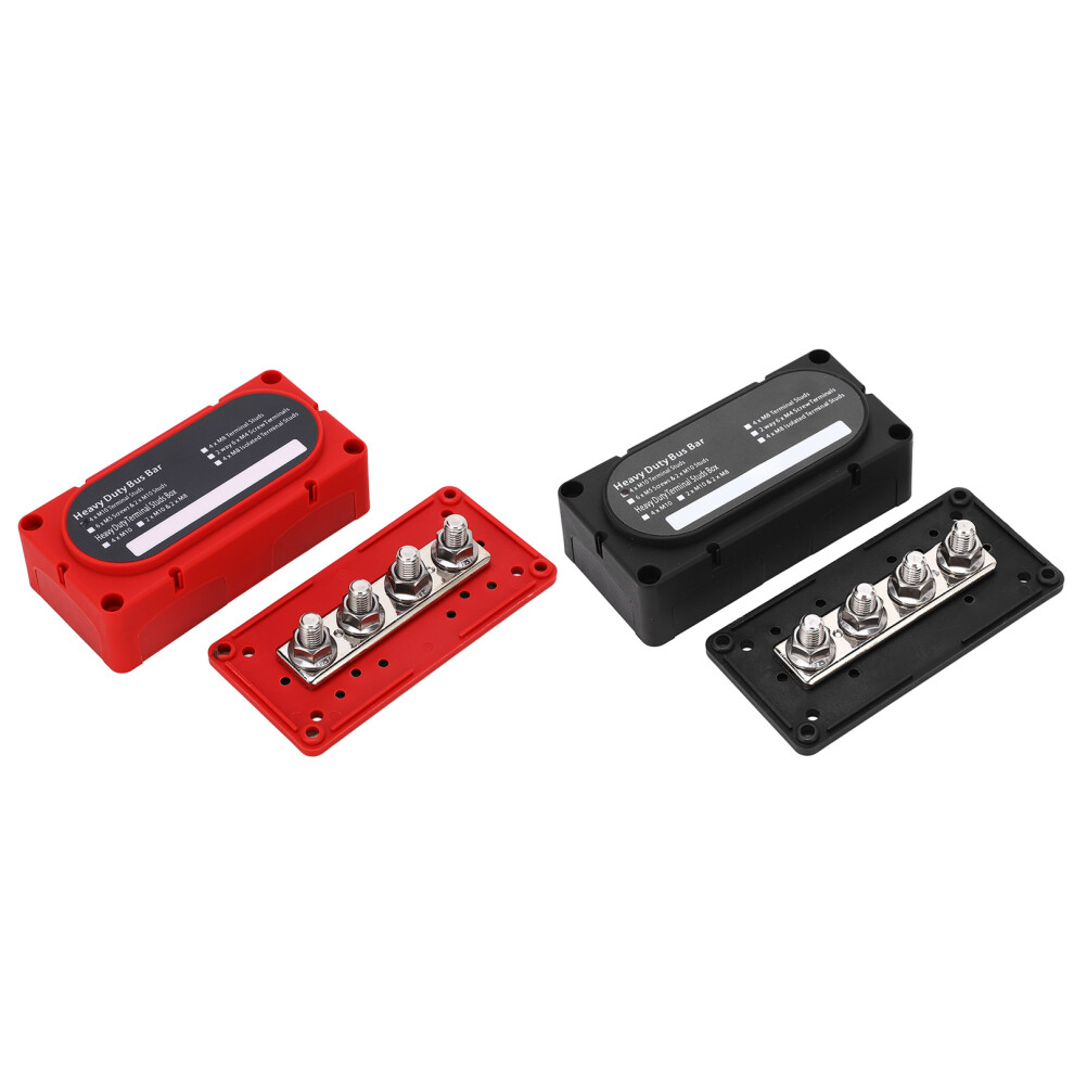 2Pcs Power Distribution Block 4 Studs 300A Battery Bus Bar Universal For 12Â48V Car Rv Yacht Boat 3021324874303