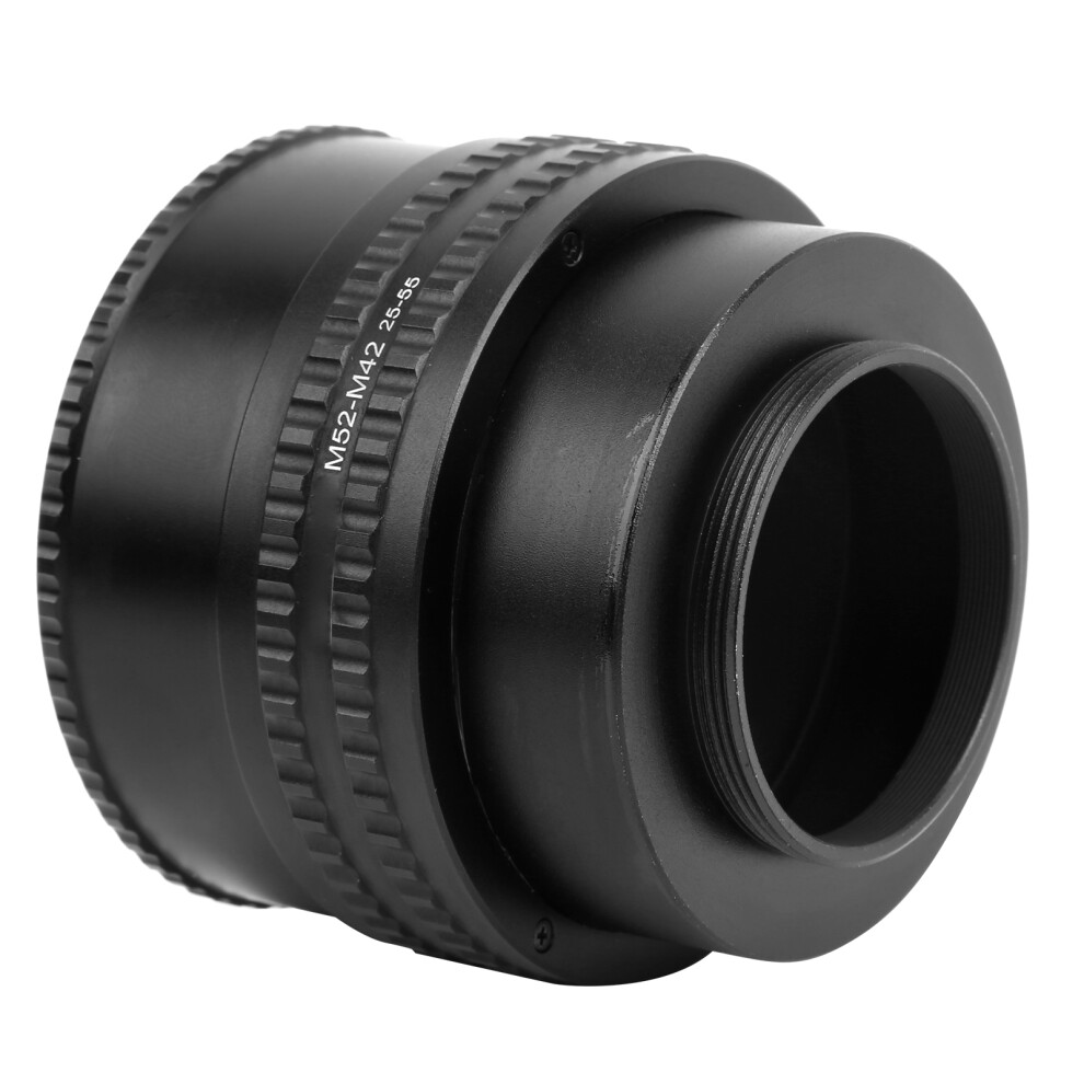 Newyi M52âM42 25Â55Mm Aluminium Alloy Refit Amplification Lens Macro Lens Focusing Tube 8431324876552