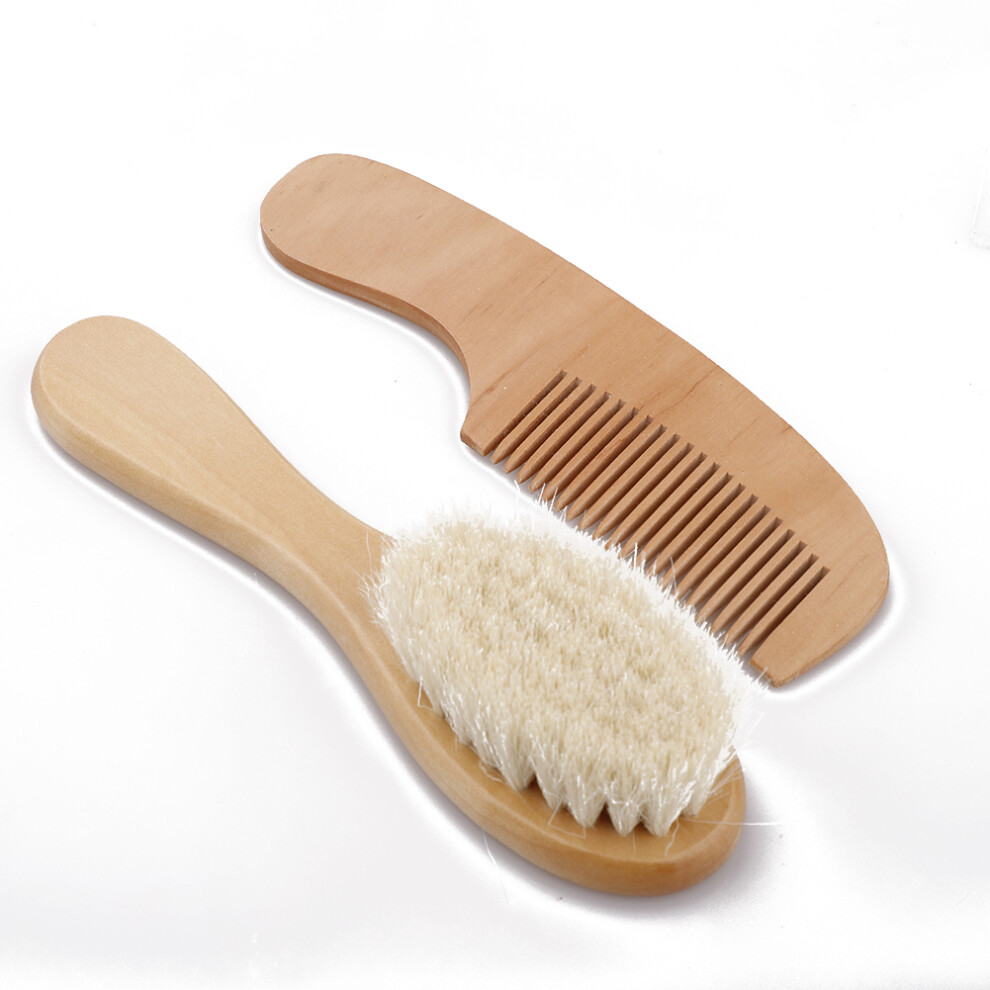 Wooden Hair Brush Washing Eco Friendly Soft Wood Hair Brush for Baby Infant