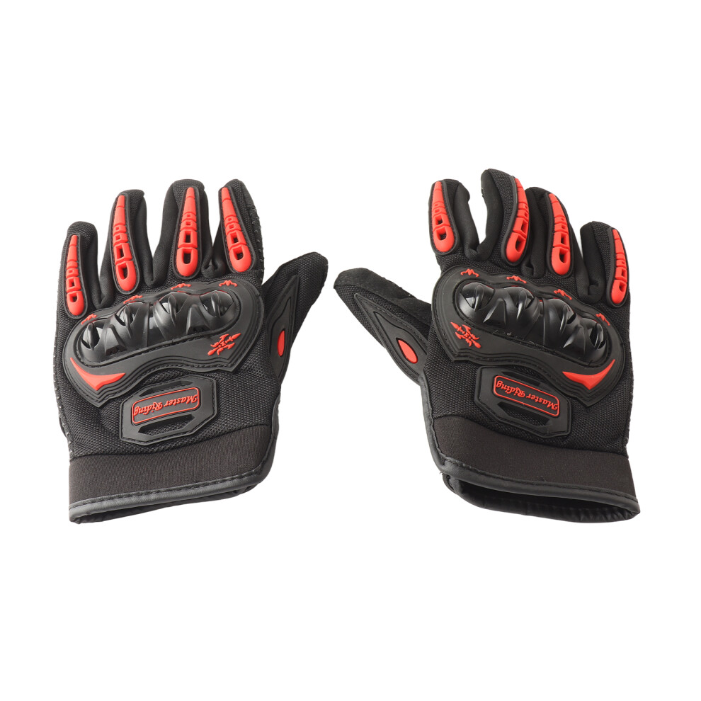 Full Finger Touch Screen Motorcycle Gloves Breathable Touchscreen Gloves With Full Hand Red 3071324877415