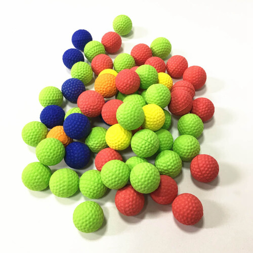 100PCS Universal EVA Soft Round Refilled Ball for Rival Toy Gun