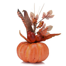 Artificial Maple Leaf Pumpkin Pomegranate Realistic Photography Prop 3D Maple Leaf Pumpkin Decoration