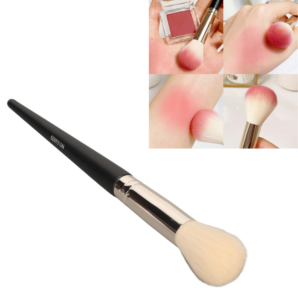 Makeup Blush Brush Round Head Dense Brush Hair Lint Free Synthetic Portable Cosmetic Brush