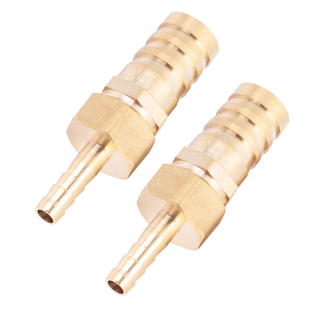 Brass Fitting Hose Barb Tail Reducer Reducing Plug Connector (6Mm-16Mm 2Pcs) 7681324880795