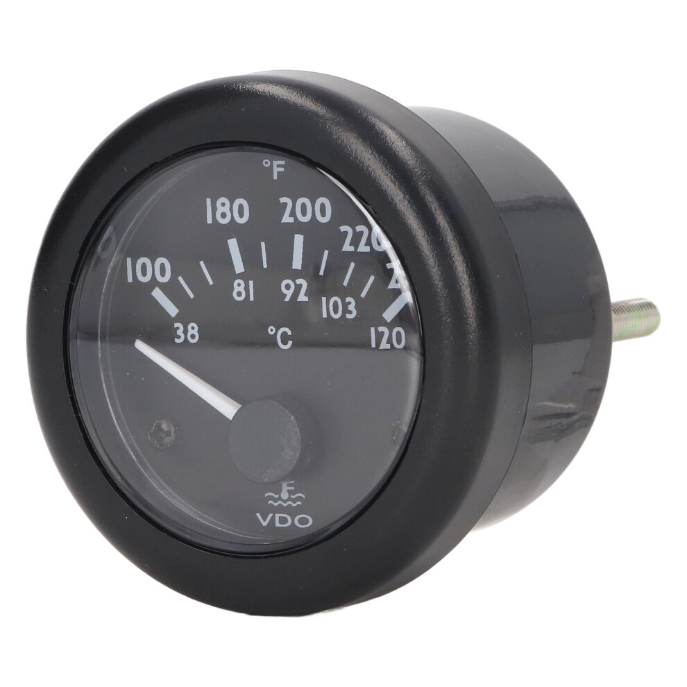 Engine Water Temperature Gauge 2In Wide Range High Accuracy Front Waterproof Diesel Generator Water Temp Meter 24V 7611324880921
