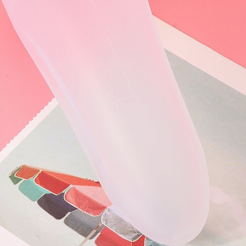 Baby Silicone Squeezing Feeding Spoon Bottle Safe Food Supplement Feeder (Pink) Pink