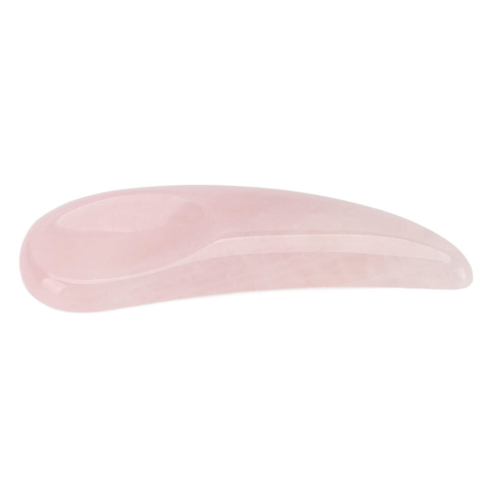 Pink Jadestone Eye Mini Scoop Massaging Relieve Facial Tension Reduce Puffiness Lifting Eye Gua Sha Scoop