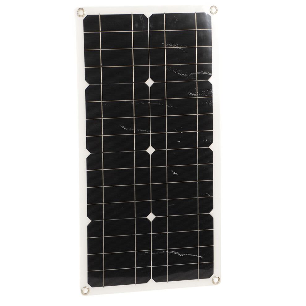 25W Solar Panel Ip65 Waterproof 12V 24V Adaptive High Power Over Charge Protection For Rv Car Boat Trailer 10A Controller 7901324882774