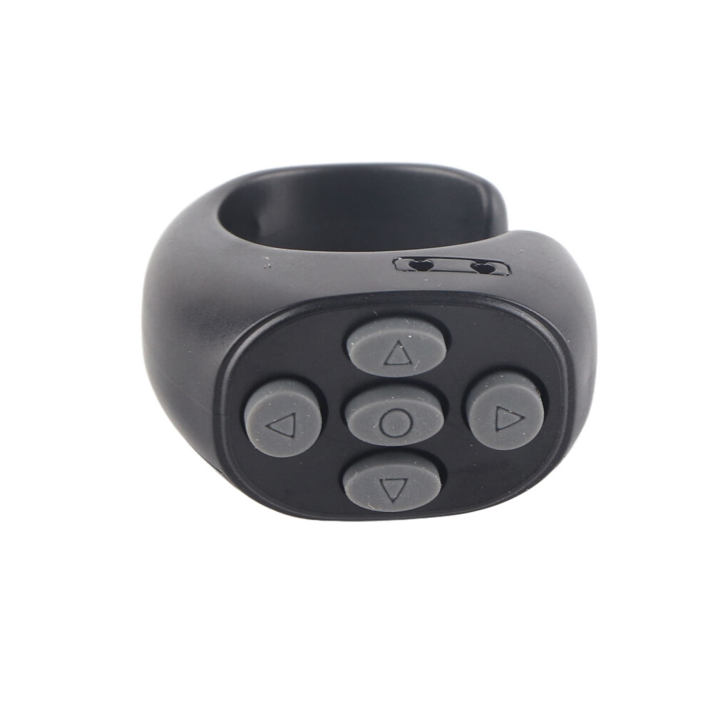 Jx05s Ring Phone Remote Portable App Page Turner 10M Control Scrolling Ring Clicker For Phone Tablet Camera Black 6921324882780