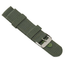 22mm Canvas Watch Strap Canvas Quick Release Replacement Watch Band for Men and Women Green