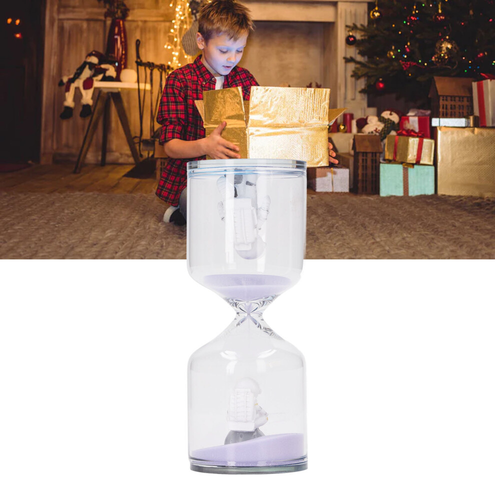 Decorative Sand Timer Clock Space Man Educational Hourglass for Office Home Kitchen Desk Decor Purple Sand 30 Minutes-image-OPC-PHX59N2-NEW