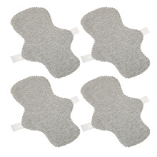 4pcs Cloth Panty Liners Graphene Water Absorption Breathable Leakage Proof Washable Reusable Sanitary Pads for Women L