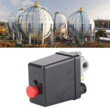 Air Compressor Pressure Switch NPT 1/2in 4 Port Adjustable Pressure Control Valve 90‑120PSI